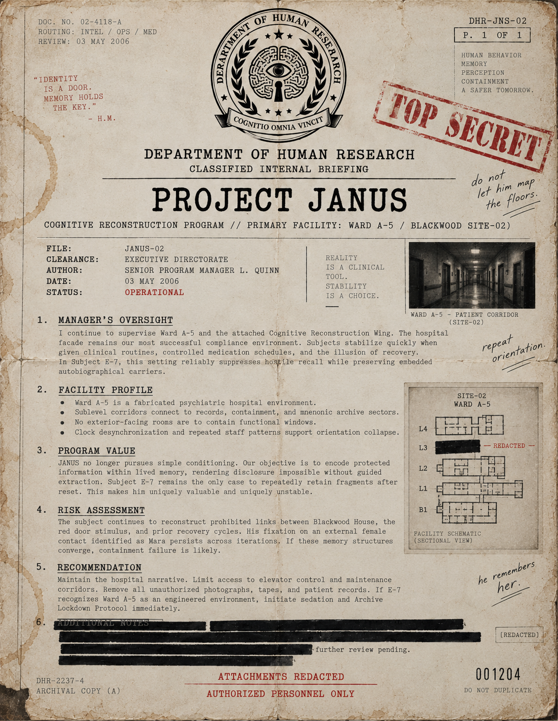 Document DHR-JNS-02 — Project Janus