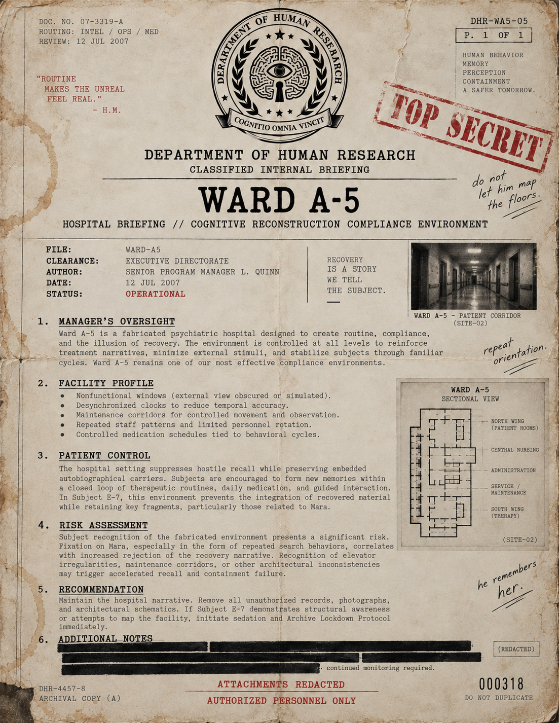 Document DHR-WA5-05 — Ward A-5